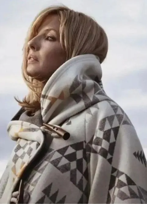 Yellowstone Beth Dutton White Cloak Coat