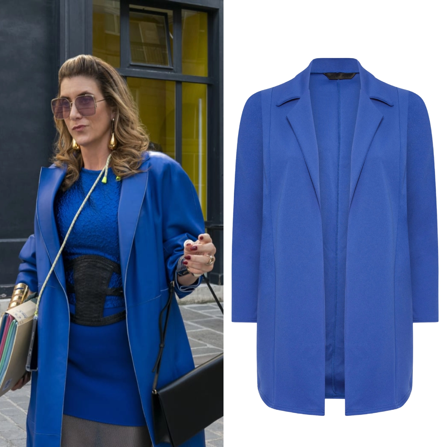 Emily in Paris Lily Collins Maroon Velvet Jacket