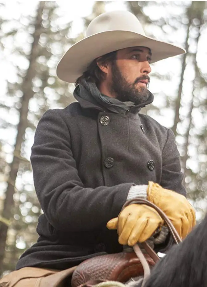 Ryan Bingham Pea Coat Yellowstone